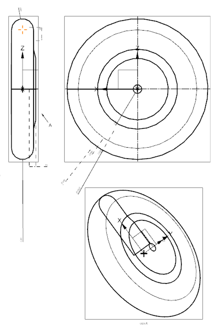 side view of the main wing design